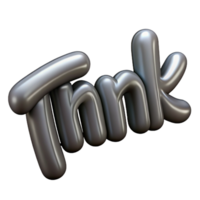 mesmerizing dreamy mid-century Single-weight stroke, scalable THINK in gray. Minimal, crisp edges with Scalable Design. authentic png