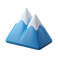 splendid calm mid-century Minimalist mountain icon. Strength and stability. Clean lines, flat color. Symmetrical with Scalable Design. artisan png