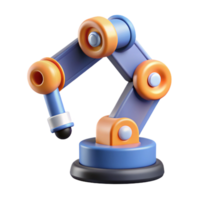 reflective impressive Symmetrical robotic arm, geometric shapes, single-weight stroke with Scalable Design. handcrafted png