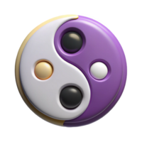 timeless industrial Symmetrical outline of a yin-yang symbol. Geometric design, flat color, with Scalable Design. 8K png