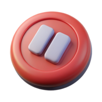 wonderful modern Pause button. Crisp edges, single-weight stroke, flat color with Scalable Design. perfect clarity png