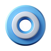 extraordinary unparalleled Symmetrical O constructed from concentric circles. Flat color, clean lines with Scalable Design. png
