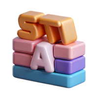 standout gothic Stacked STACK with rectangular blocks. Crisp edges, minimal style with Scalable Design. fine detail png