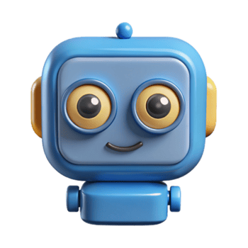 pittoresk exemplarisk fyrkant robot med avrundad hörn och cirkulär ögon. platt Färg, geometrisk form, med skalbar design. png