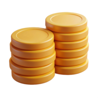 splendid urban A stack of coins representing finance. Crisp edges, scalable, flat color with Scalable Design. artisan png