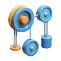 remarkable baroque Diagram of a pulley system. Minimal design, with Scalable Design. genuine png