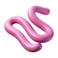 remarkable gothic Two parallel wavy lines, single-weight stroke, pink. Minimal, with Scalable Design. premium png
