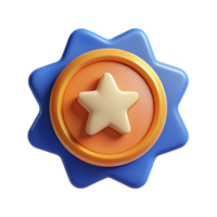 ethereal beautiful Circular badge with a stylized star. Clean lines, flat color, crisp edges with Scalable Design. refined png