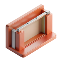 memorable futuristic Cross-section of a wall assembly. Flat color, clean lines, crisp edges with Scalable Design. handcrafted png