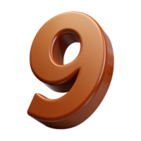 sought-after geometric Minimal, crisp edges numeral in brown. Geometric, with Scalable Design. genuine png