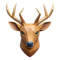 spectacular intense organic Minimal geometric deer head with antlers. Clean lines, flat color, crisp edges with Scalable Design. impeccable png