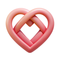 pristine gothic A geometric heart icon composed of two intersecting circles. Clean lines, single-weight stroke with Scalable Design. refined png