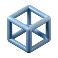 magnificent romantic rustic Geometric outline of a cube. Clean lines, minimal design, with Scalable Design. perfect clarity png