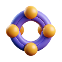 harmonious enchanting Symmetrical S constructed from circles. Flat color, clean lines with Scalable Design. handcrafted png
