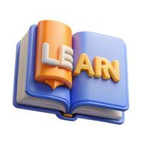 radiant vintage Minimal, scalable LEARN in a book icon. Crisp edges with Scalable Design. professional png
