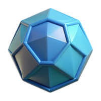 sought-after mid-century Minimal geometric dodecahedron, crisp edges, flat color with Scalable Design. 4K png