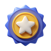 memorable surreal Circular badge with a stylized star. Clean lines, flat color, crisp edges with Scalable Design. precision png