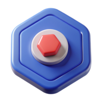serene reflective abstract Stop button icon. Geometric, flat color, clean lines. Single-weight stroke. FORMAT with Scalable Design. elite png