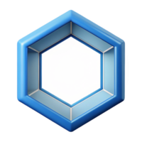remarkable industrial Geometric outline of a hexagon. Clean lines, with Scalable Design. precision png