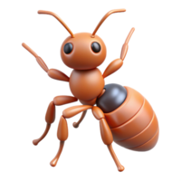 Maravilhoso assinatura formiga com segmentado corpo e antenas. plano cor, limpar \ limpo linhas, com escalável Projeto. png