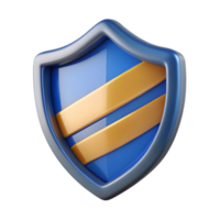 radiant dramatic art deco Shield badge with three horizontal stripes. Clean lines, crisp edges, with Scalable Design. detailed png
