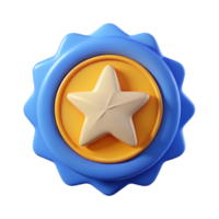 joyful glorious Circular badge with a stylized star. Clean lines, flat color, crisp edges with Scalable Design. flawless png