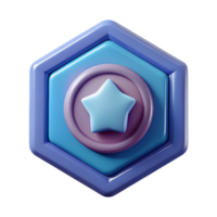 spectacular ethereal renaissance Pentagon badge with a centered circle. Geometric, clean lines, with Scalable Design. studio quality png