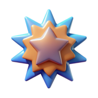 unparalleled coastal Burst badge with eight points. Symmetrical, geometric, with Scalable Design. flawless png