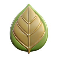 standout creative Leaf-shaped badge with simple veins. Symmetrical, clean lines, flat color with Scalable Design. high resolution png