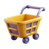 joyful splendid Minimal design of a shopping cart. Flat color, clean lines with Scalable Design. impeccable png