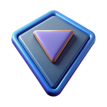 fantastisk anmärkningsvärd triangel- bricka med en vertikal linje. knaprig kanter, platt Färg, geometrisk med skalbar design. png