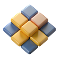 iconic impressionist Overlapping rectangles, symmetrical arrangement, single-weight stroke with Scalable Design. masterfully captured png