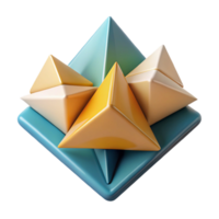impressive notable Abstract composition of triangular forms. Clean lines, flat color, with Scalable Design. png