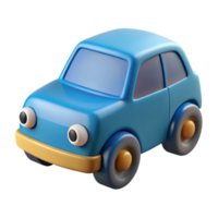 quintessential avant-garde Car character with rectangular body and circular wheels. Flat color, clean lines with Scalable Design. ultra HD png