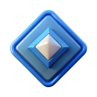 quintessential tropical Diamond-shaped badge with intersecting diagonals. Geometric, flat color, sharp edges with Scalable Design. studio quality png