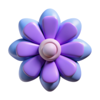 peaceful dramatic Flower with circular center and rounded petals. Clean lines, minimal design, flat color with Scalable Design. sharp png