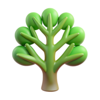 hypnotic mysterious victorian Single-weight stroke tree with clean lines and flat color leaves. with Scalable Design. high resolution png