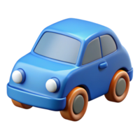 iconic contemporary Car character with rectangular body and circular wheels. Flat color, clean lines with Scalable Design. authentic png
