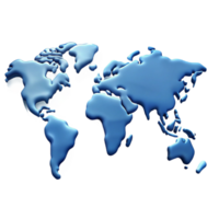 majestic inspired World map outline with highlighted continent. Clean lines, with Scalable Design. png
