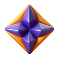 timeless retro Symmetrical abstract shape with solid colors and clean lines. with Scalable Design. museum quality png