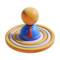 peaceful glorious Character formed by a series of concentric circles. Minimal design, flat color with Scalable Design. expertly shot png