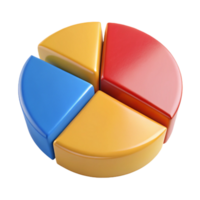 harmonious spectacular Pie chart divided into four sections, contrasting flat colors. Crisp edges, clean lines, with Scalable Design. crisp png