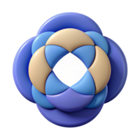 mesmerizing mysterious urban Symmetrical design of overlapping circles. Clean lines, flat color, with Scalable Design. sharp png