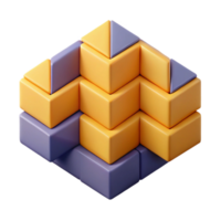 mesmerizing notable Geometric pattern of overlapping rectangles. Flat color, scalable png