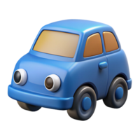 iconic avant-garde Car character with rectangular body and circular wheels. Flat color, clean lines with Scalable Design. fine detail png