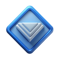 joyful mesmerizing Diamond-shaped badge with three vertical lines. Geometric, clean lines, with Scalable Design. handcrafted png
