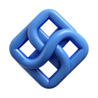 majestic intense urban Geometric symbol of unity. Interlocking squares. Crisp edges, single-weight stroke, with Scalable Design. handcrafted png