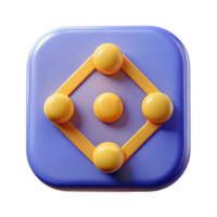 mysterious picturesque Square badge, four small circles in corners. Scalable, clean lines, single-weight stroke with Scalable Design. precision png