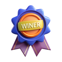 acclaimed coastal Ribbon-shaped badge with the text Winner . Flat color, crisp edges, with Scalable Design. refined png