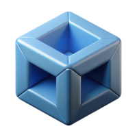 unparalleled vintage Geometric cube shape. Symmetrical design, clean lines, flat color with Scalable Design. flawless png